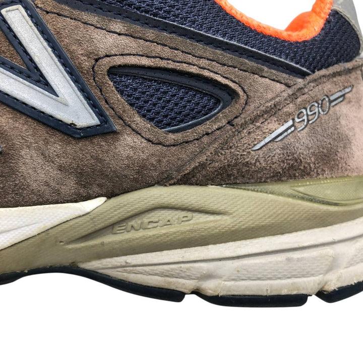 New Balance W990 NV4 sneakers, made in the USA, size 7 Women's 24.0cm unclear navy blue type Vintage Second Hand