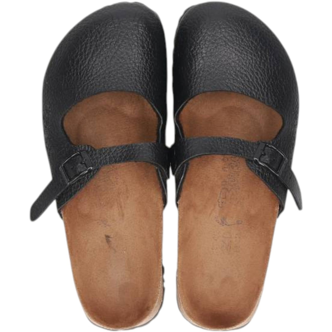 Birkenstock Birki's Maria Clog Sandals, Size 240 Women's 24.0cm unclear black type Vintage Second Hand