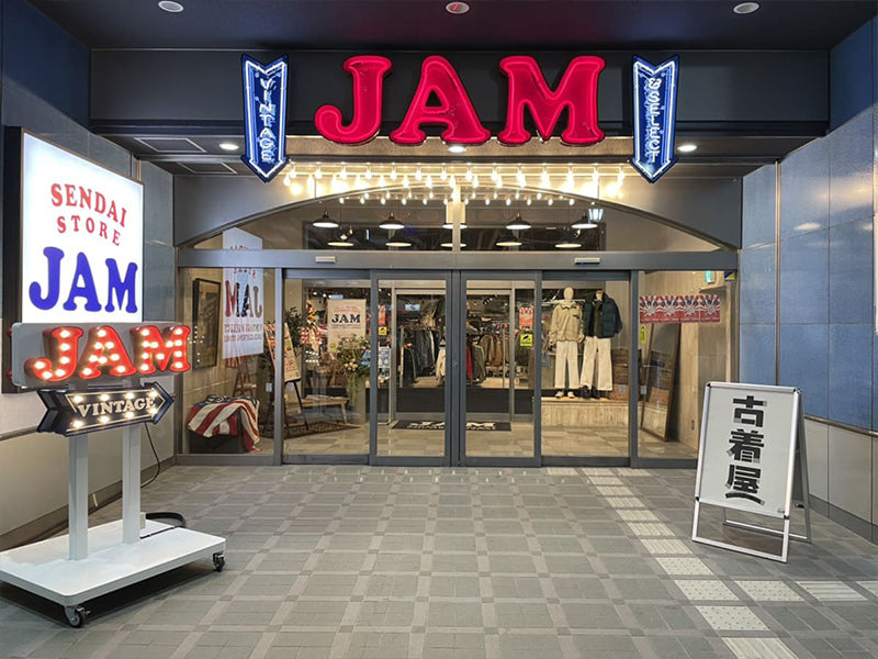 vintage clothing store JAM Sendai Store