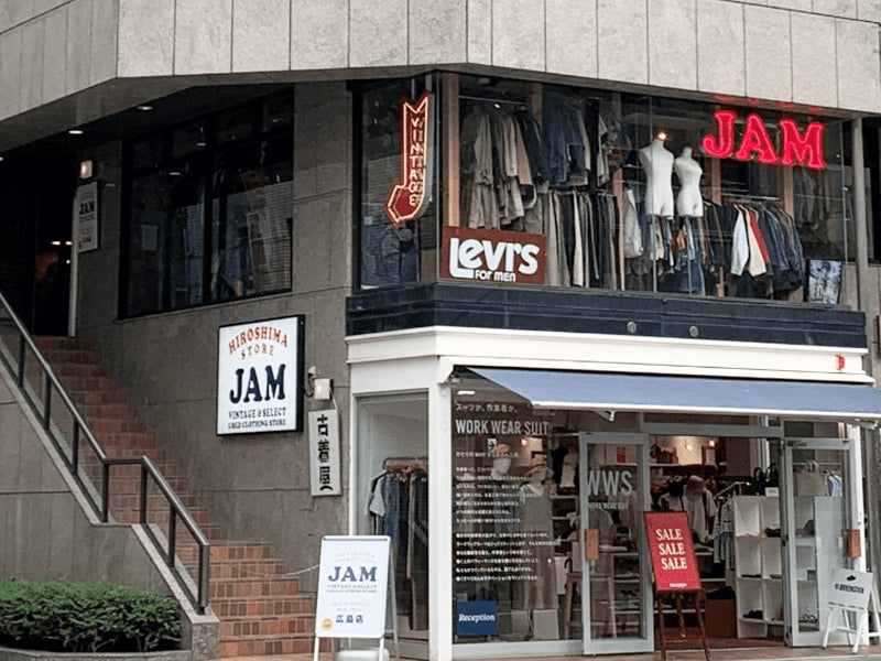 vintage clothing store JAM Hiroshima Store