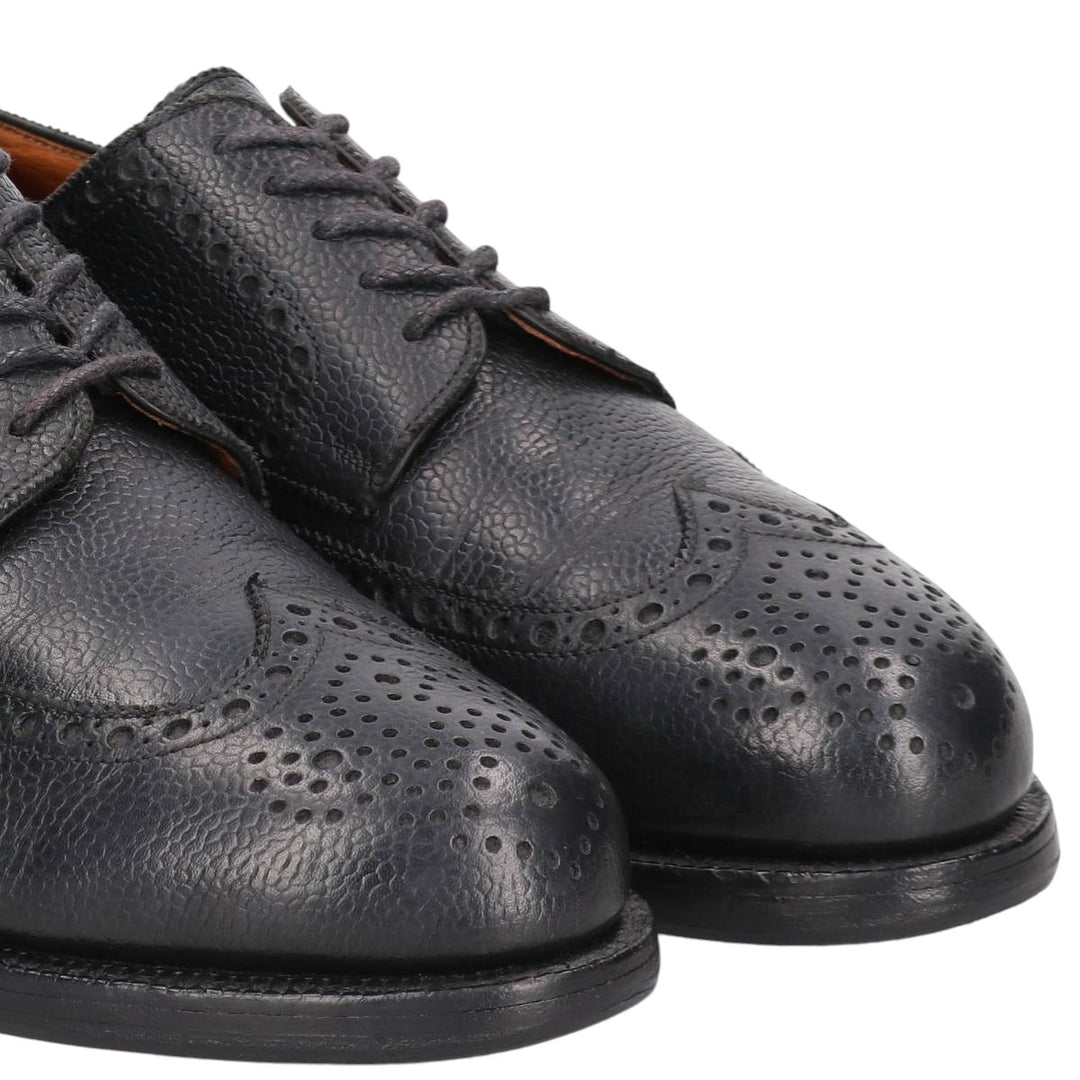 Edward Meier full brogue wingtip shoes, size 9E (equivalent to men's 11") /sva001031 Men's 28.0cm genuine leather black type Vintage Second Hand