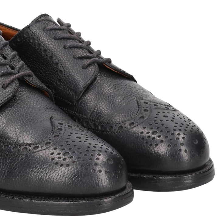 Edward Meier full brogue wingtip shoes, size 9E (equivalent to men's 11") /sva001031 Men's 28.0cm genuine leather black type Vintage Second Hand