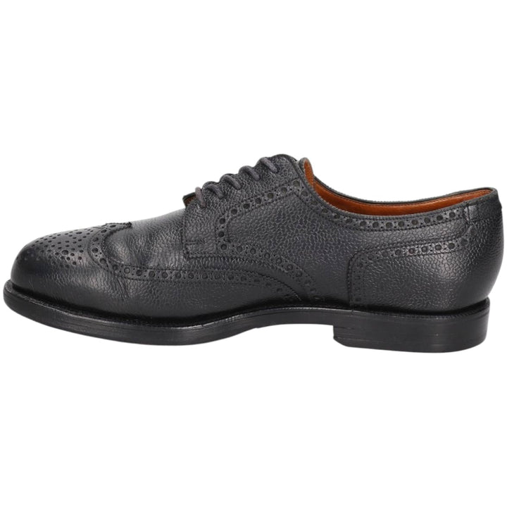 Edward Meier full brogue wingtip shoes, size 9E (equivalent to men's 11") /sva001031 Men's 28.0cm genuine leather black type Vintage Second Hand