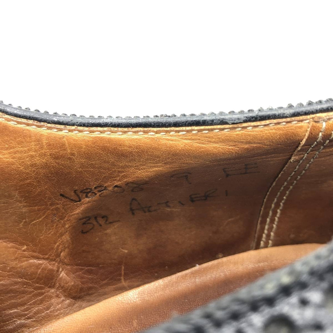 Edward Meier full brogue wingtip shoes, size 9E (equivalent to men's 11") /sva001031 Men's 28.0cm genuine leather black type Vintage Second Hand