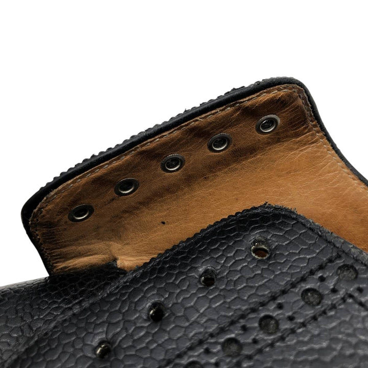 Edward Meier full brogue wingtip shoes, size 9E (equivalent to men's 11") /sva001031 Men's 28.0cm genuine leather black type Vintage Second Hand