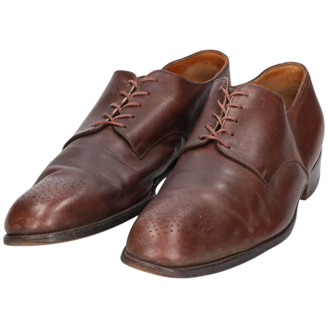 JM Weston Semi-Brogue Plain Toe Shoes, Made in France, Men's Size 11.4" (approx.) /sva001036 Men's 29.0cm unclear brown type Vintage Second Hand