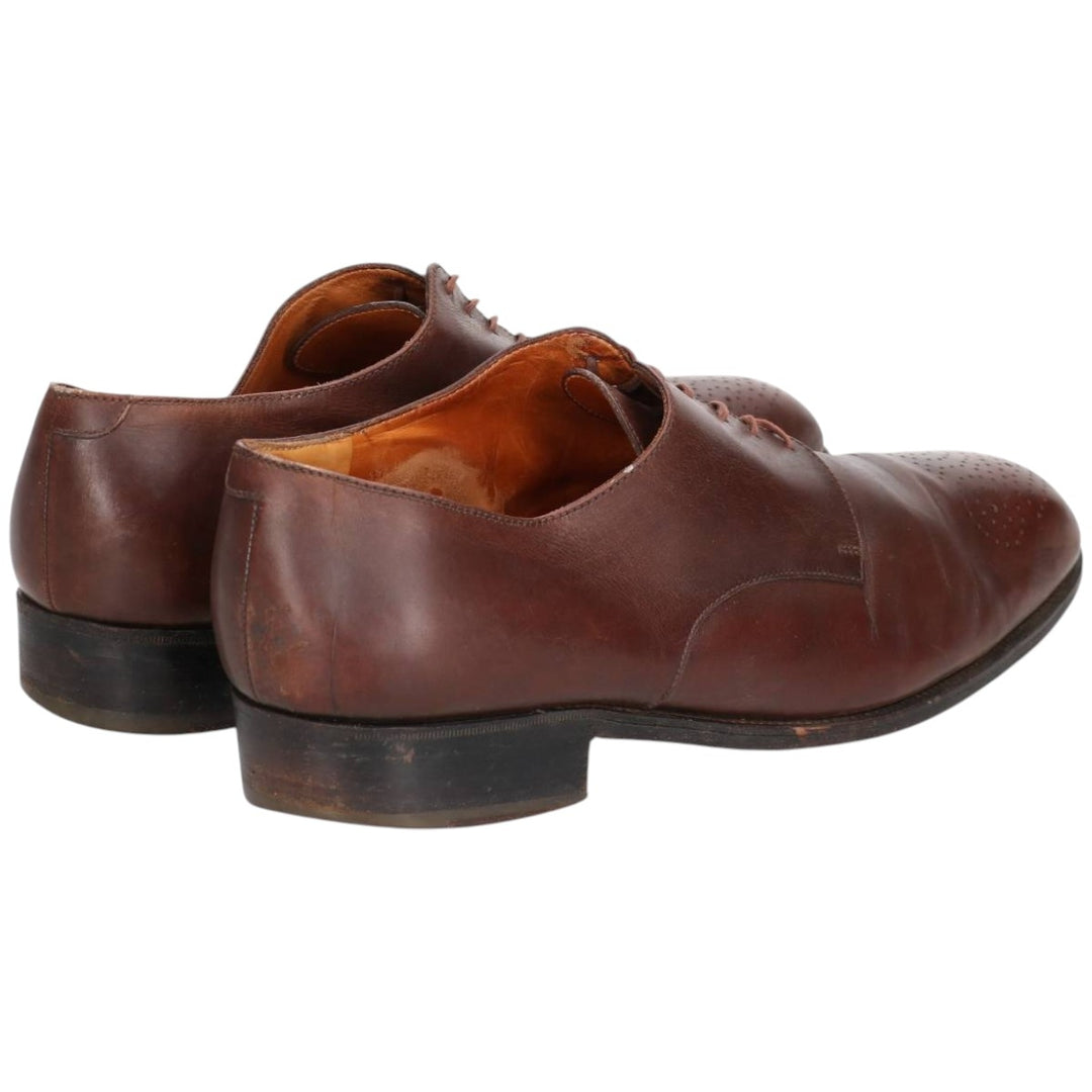 JM Weston Semi-Brogue Plain Toe Shoes, Made in France, Men's Size 11.4" (approx.) /sva001036 Men's 29.0cm unclear brown type Vintage Second Hand