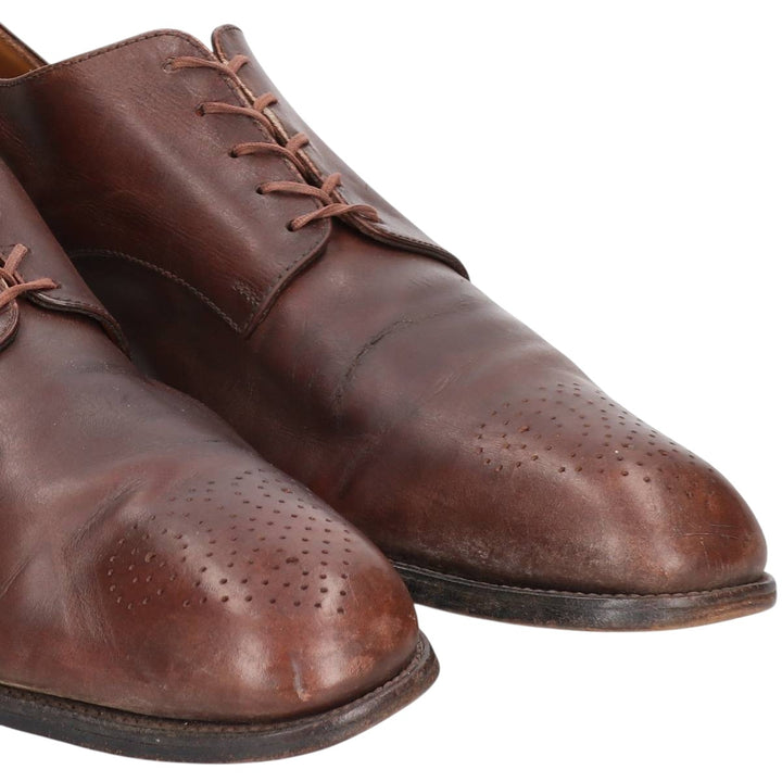 JM Weston Semi-Brogue Plain Toe Shoes, Made in France, Men's Size 11.4" (approx.) /sva001036 Men's 29.0cm unclear brown type Vintage Second Hand