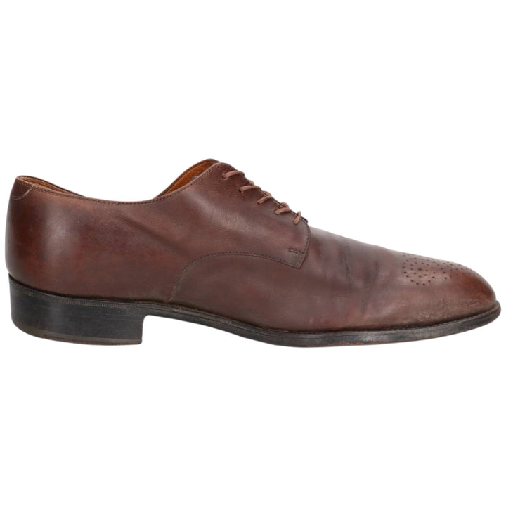 JM Weston Semi-Brogue Plain Toe Shoes, Made in France, Men's Size 11.4" (approx.) /sva001036 Men's 29.0cm unclear brown type Vintage Second Hand