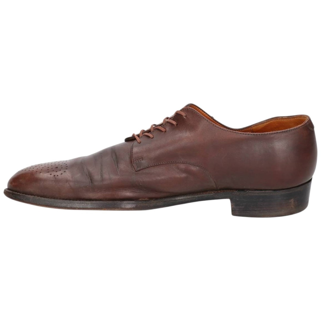 JM Weston Semi-Brogue Plain Toe Shoes, Made in France, Men's Size 11.4" (approx.) /sva001036 Men's 29.0cm unclear brown type Vintage Second Hand