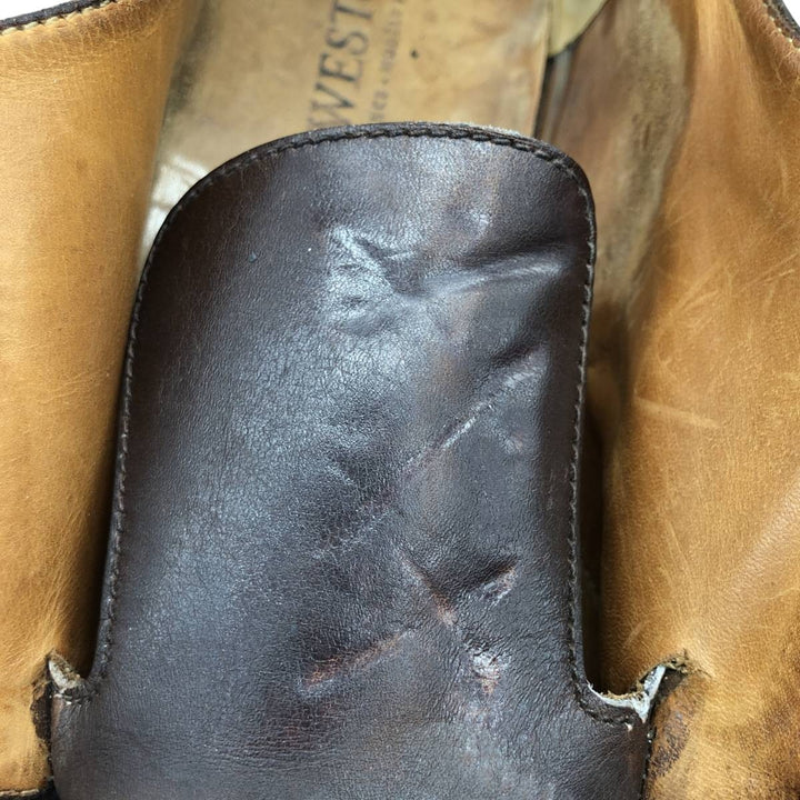 JM Weston Semi-Brogue Plain Toe Shoes, Made in France, Men's Size 11.4" (approx.) /sva001036 Men's 29.0cm unclear brown type Vintage Second Hand