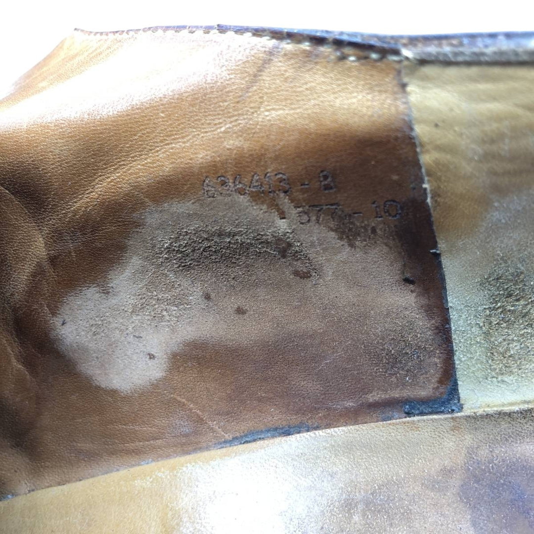 JM Weston Semi-Brogue Plain Toe Shoes, Made in France, Men's Size 11.4" (approx.) /sva001036 Men's 29.0cm unclear brown type Vintage Second Hand