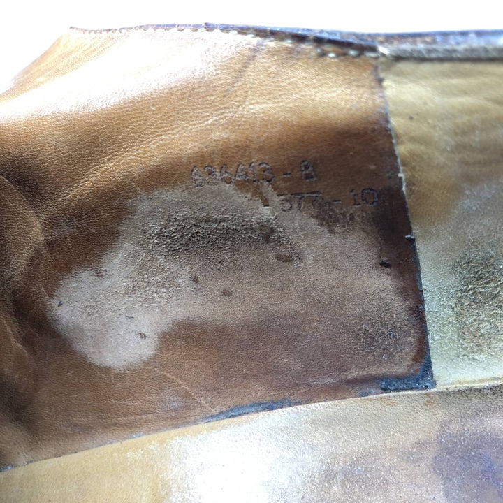 JM Weston Semi-Brogue Plain Toe Shoes, Made in France, Men's Size 11.4" (approx.) /sva001036 Men's 29.0cm unclear brown type Vintage Second Hand