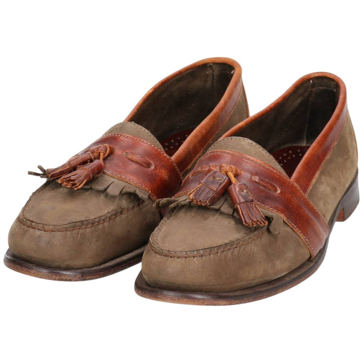 Church's suede quilted tassel loafers, men's size 11 (approx.) /sva001038 Men's 28.0cm unclear brown type Vintage Second Hand