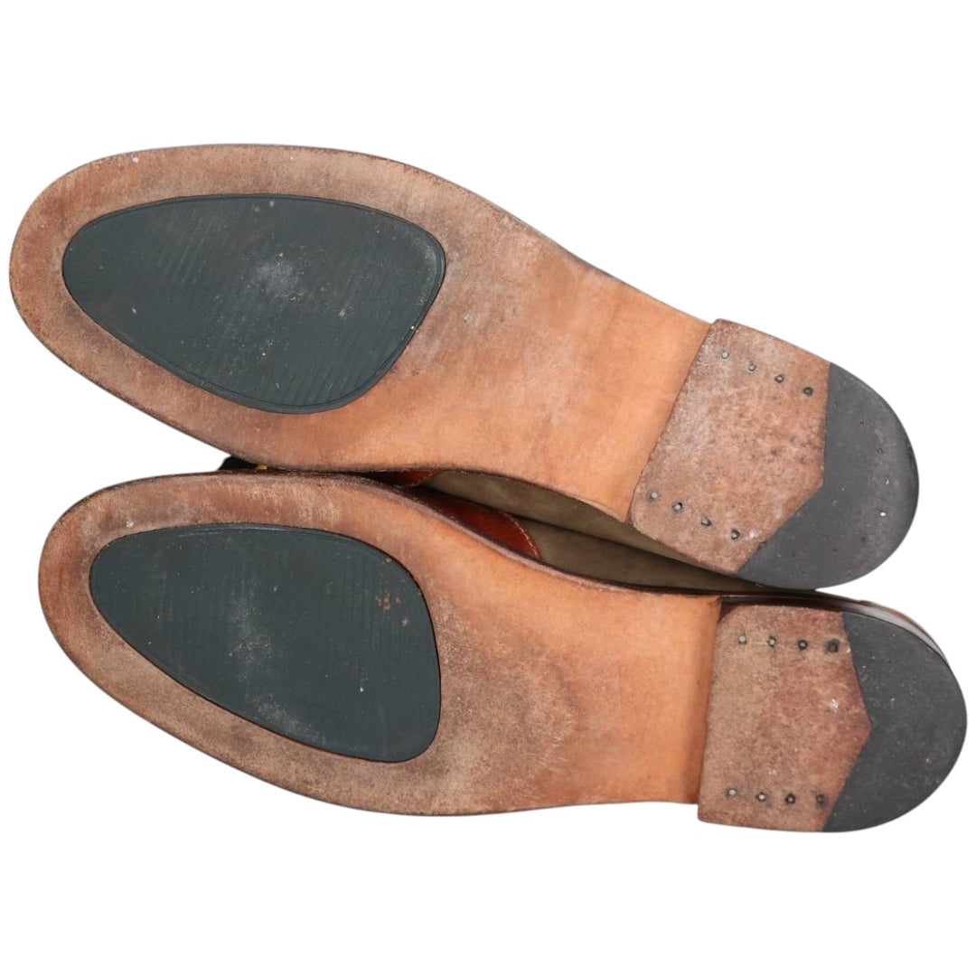 Church's suede quilted tassel loafers, men's size 11 (approx.) /sva001038 Men's 28.0cm unclear brown type Vintage Second Hand
