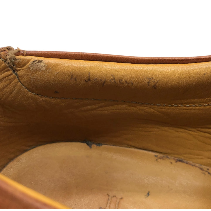 John Lobb U-tip shoes Men's 27.0cm genuine leather brown type Vintage Second Hand