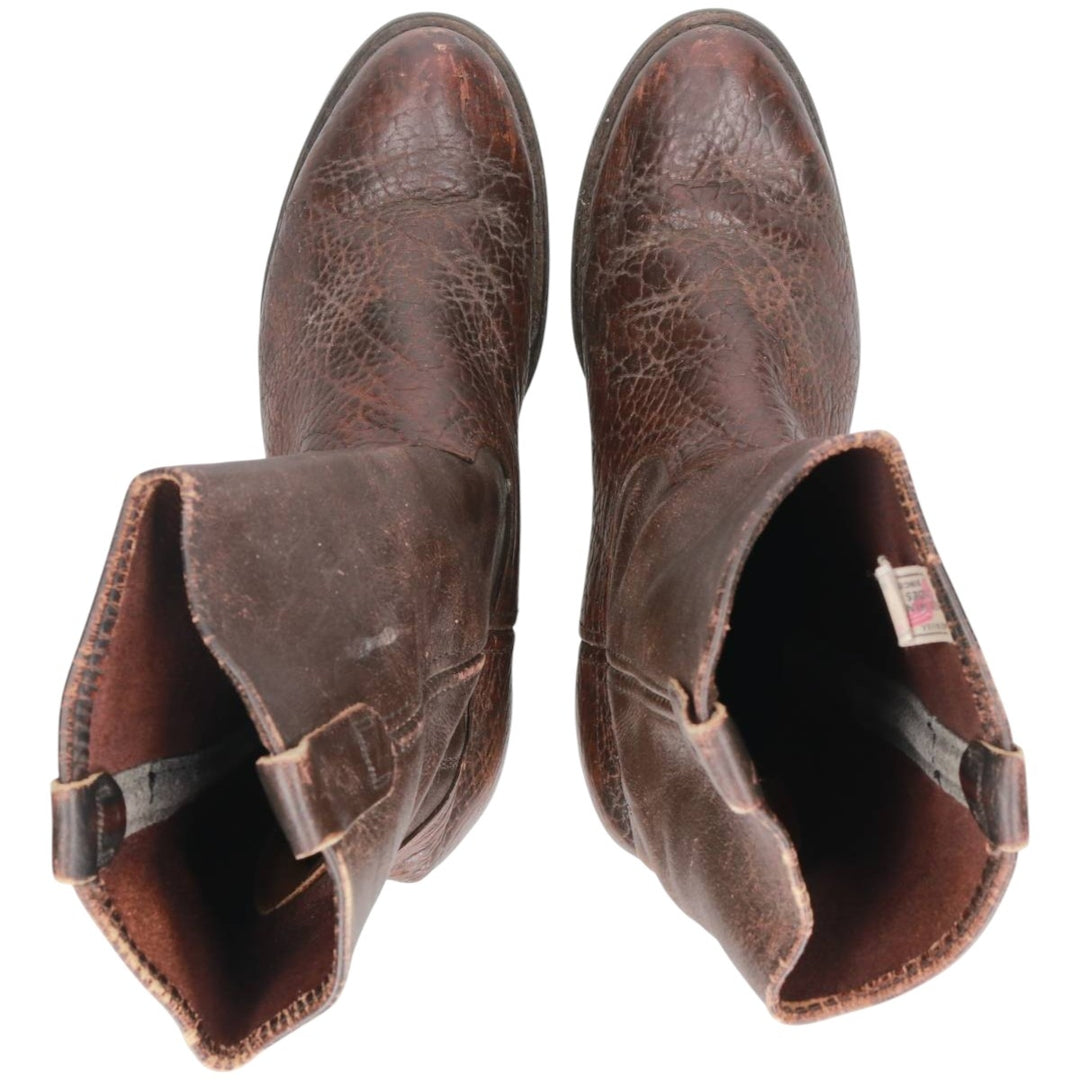 Vintage 1990s Red Wing 1159 Pecos Boots, Made in USA, 9D, Men's Size 10.6" (sva001201) Men's 27.0cm genuine leather brown type Vintage Second Hand