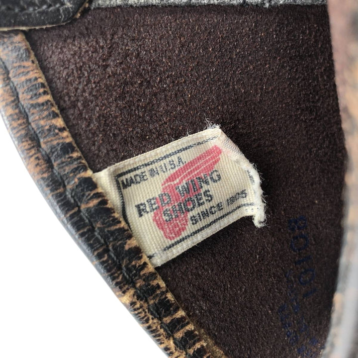 Vintage 1990s Red Wing 1159 Pecos Boots, Made in USA, 9D, Men's Size 10.6" (sva001201) Men's 27.0cm genuine leather brown type Vintage Second Hand