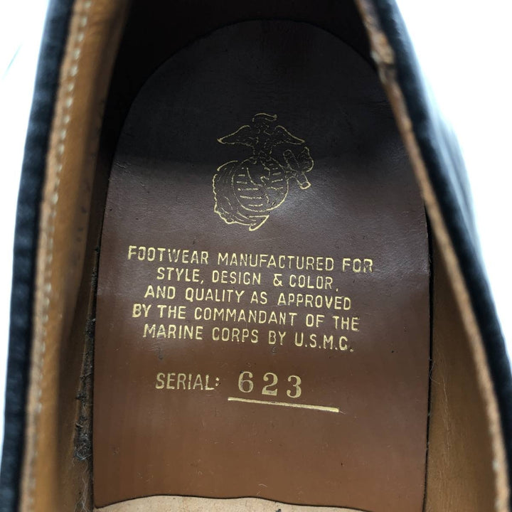 USMC (United States Marine Corps) Service Shoes, Made in USA, Size 9 1/2 (Men's equivalent to 11"), Vintage /sva001204 Men's 28.0cm genuine leather black type Vintage Second Hand