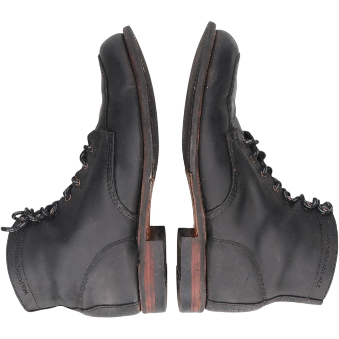 Wolverine 1000 Mile Work Boots 10D Men's 28.0cm unclear black type Vintage Second Hand