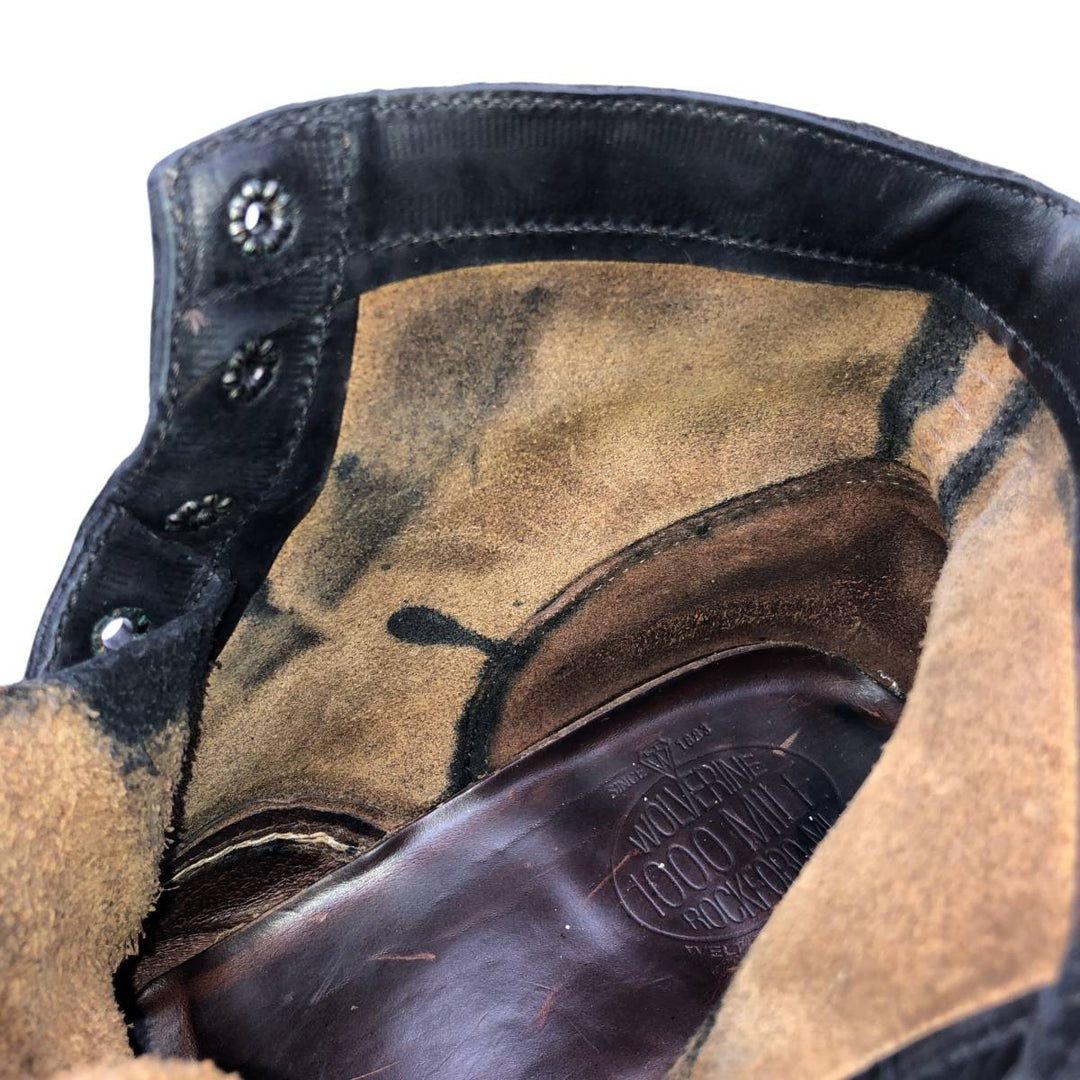 Wolverine 1000 Mile Work Boots 10D Men's 28.0cm unclear black type Vintage Second Hand