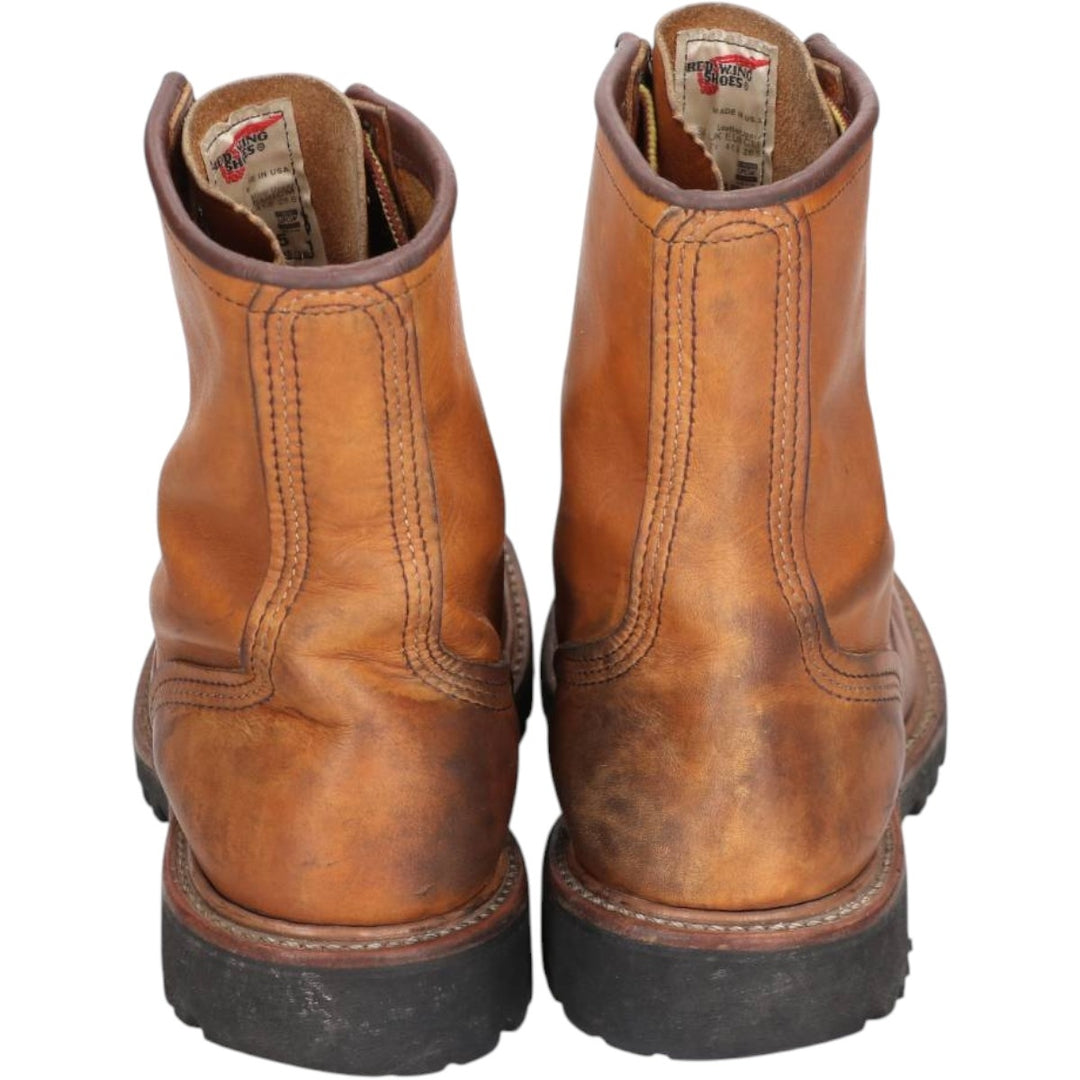 Red Wing 2945 Work Boots, Made in USA, Size 8 1/2D Men's 26.5cm genuine leather brown type Vintage Second Hand