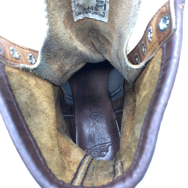 Red Wing 2945 Work Boots, Made in USA, Size 8 1/2D Men's 26.5cm genuine leather brown type Vintage Second Hand