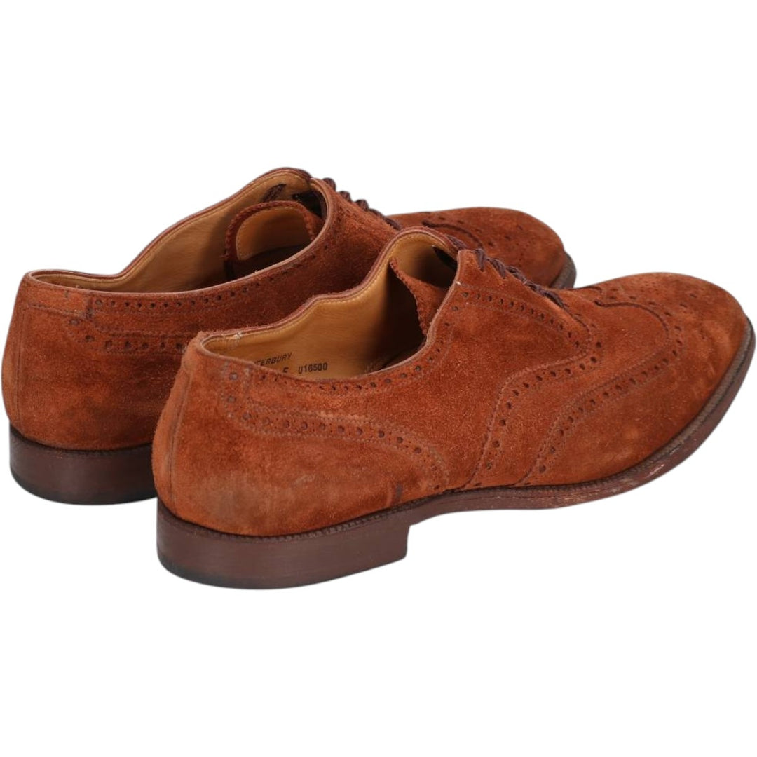 Crockett and Jones suede wingtip shoes, made in England, size 10 1/2E Men's 29.0cm suede brown type Vintage Second Hand