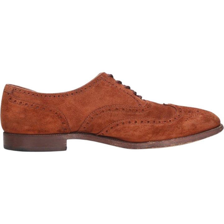Crockett and Jones suede wingtip shoes, made in England, size 10 1/2E Men's 29.0cm suede brown type Vintage Second Hand