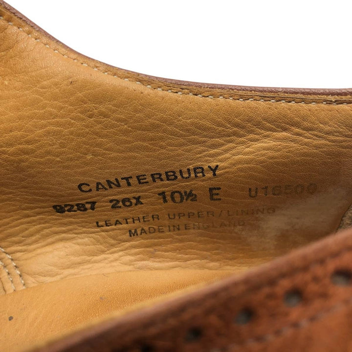 Crockett and Jones suede wingtip shoes, made in England, size 10 1/2E Men's 29.0cm suede brown type Vintage Second Hand
