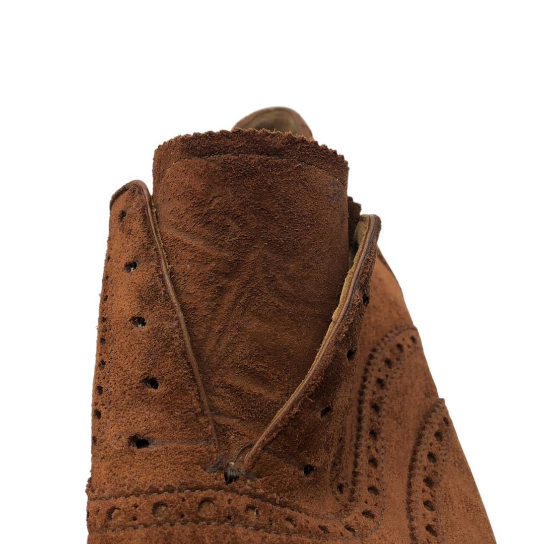 Crockett and Jones suede wingtip shoes, made in England, size 10 1/2E Men's 29.0cm suede brown type Vintage Second Hand