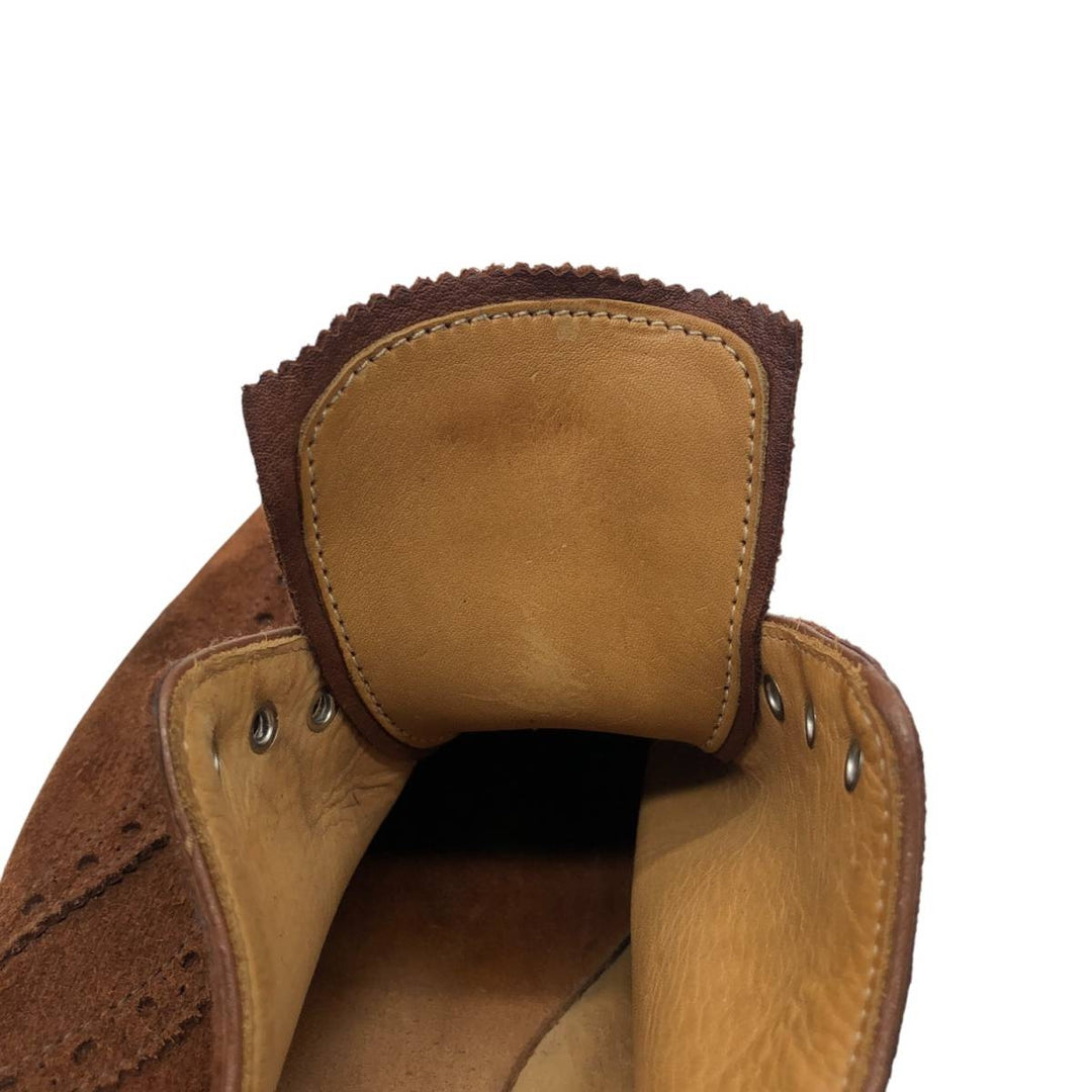 Crockett and Jones suede wingtip shoes, made in England, size 10 1/2E Men's 29.0cm suede brown type Vintage Second Hand
