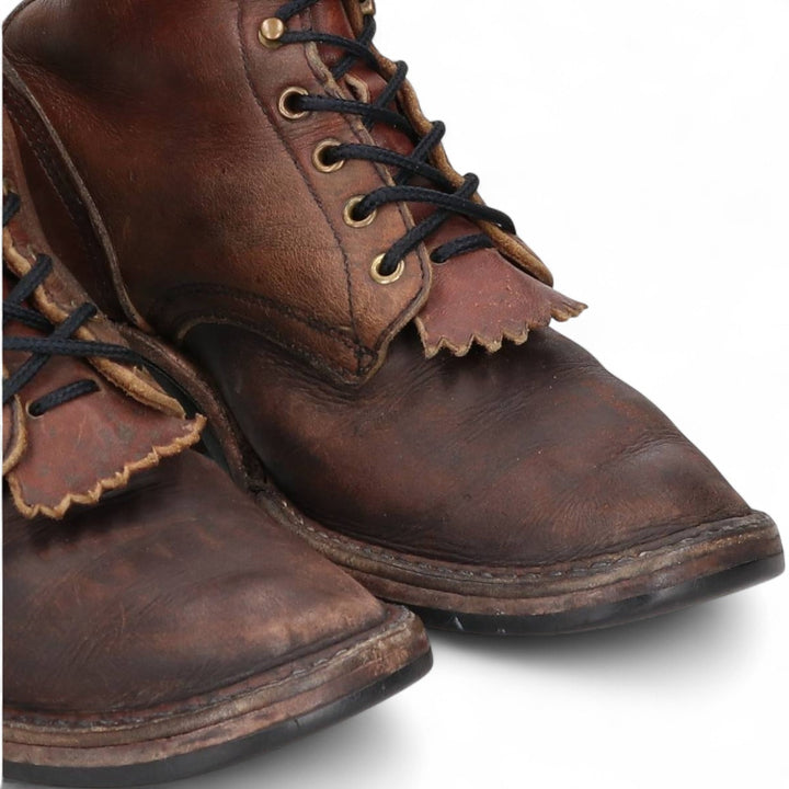 White's Quilted Tan Logger Boots, Men's, Size 10.4", Vintage /svb001017 Men's 26.5cm genuine leather brown type Vintage Second Hand