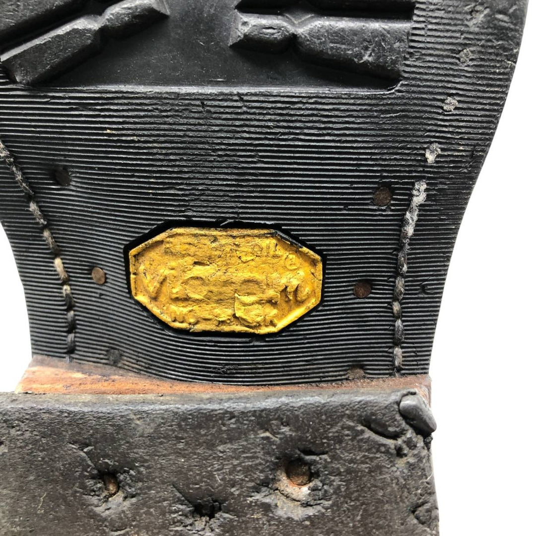 White's Quilted Tan Logger Boots, Men's, Size 10.4", Vintage /svb001017 Men's 26.5cm genuine leather brown type Vintage Second Hand