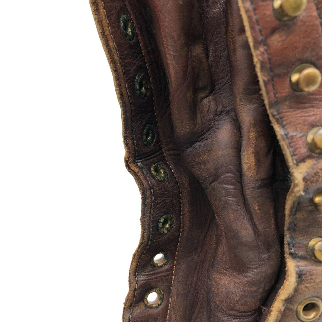 White's Quilted Tan Logger Boots, Men's, Size 10.4", Vintage /svb001017 Men's 26.5cm genuine leather brown type Vintage Second Hand