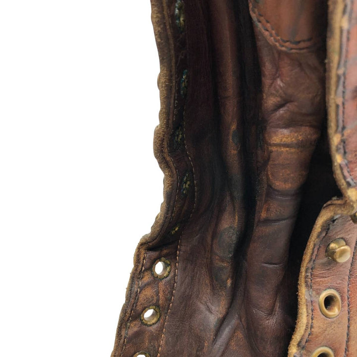 White's Quilted Tan Logger Boots, Men's, Size 10.4", Vintage /svb001017 Men's 26.5cm genuine leather brown type Vintage Second Hand