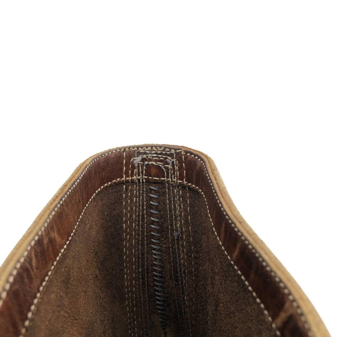 White's Quilted Tan Logger Boots, Men's, Size 10.4", Vintage /svb001017 Men's 26.5cm genuine leather brown type Vintage Second Hand
