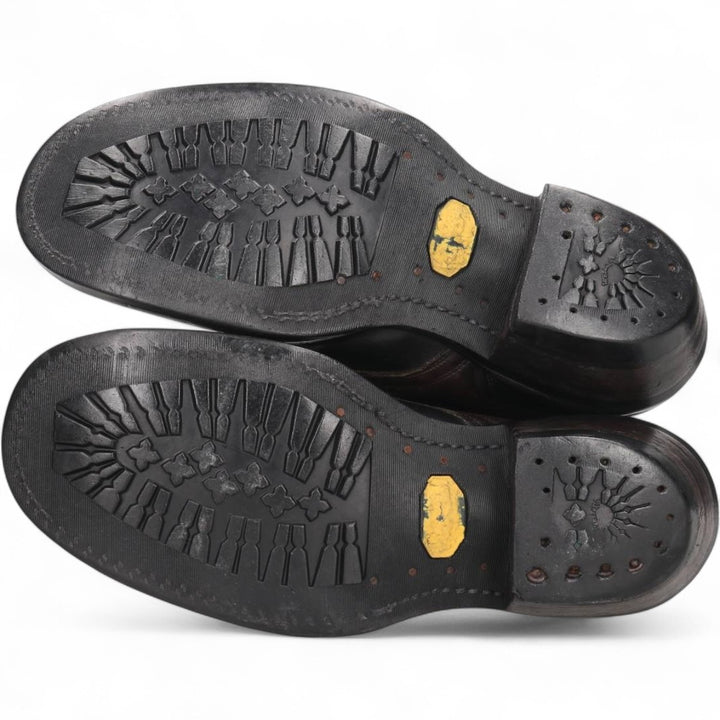 White's Quilted Tan Two-Tone Steel Toe Logger Boots, Size 10 1/2F Men's 28.5cm genuine leather brown type Vintage Second Hand