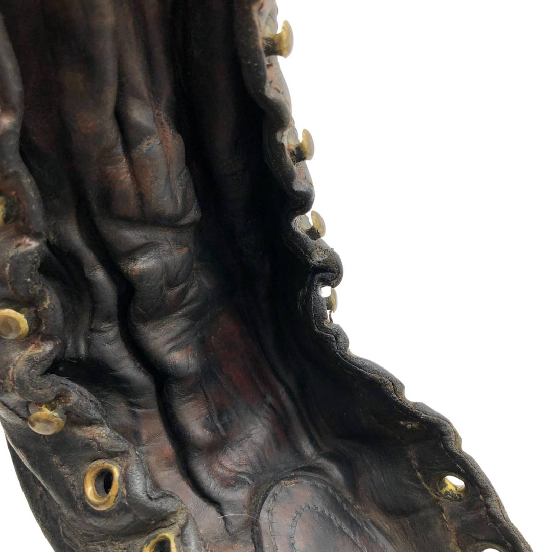 Quilted Tongue Logger Boots, Size 9 1/2C, Men's, 10.8" (Vintage) /svb001021 Men's 27.5cm genuine leather black type Vintage Second Hand