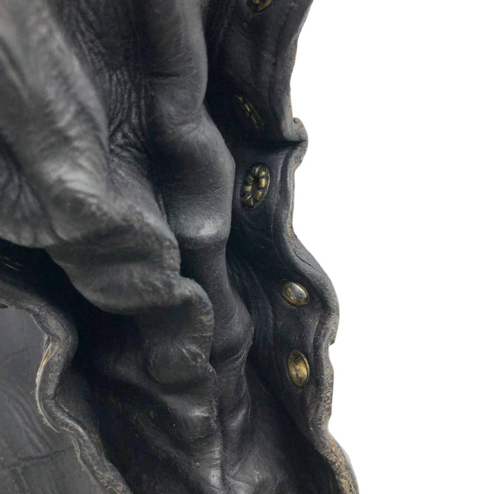 Men's Vintage Work Boots, Size 10.2" /svb001022 Men's 26.0cm genuine leather black type Vintage Second Hand