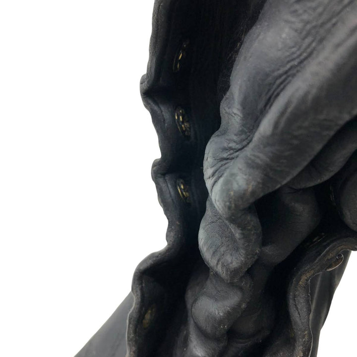 Men's Vintage Work Boots, Size 10.2" /svb001022 Men's 26.0cm genuine leather black type Vintage Second Hand