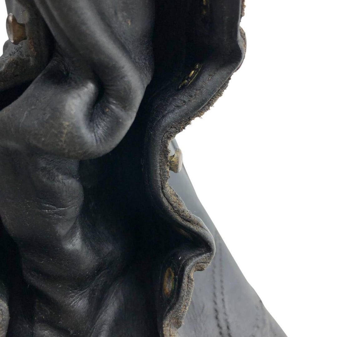 Men's Vintage Work Boots, Size 10.2" /svb001022 Men's 26.0cm genuine leather black type Vintage Second Hand