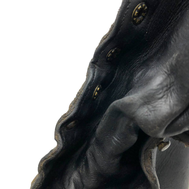 Men's Vintage Work Boots, Size 10.2" /svb001022 Men's 26.0cm genuine leather black type Vintage Second Hand