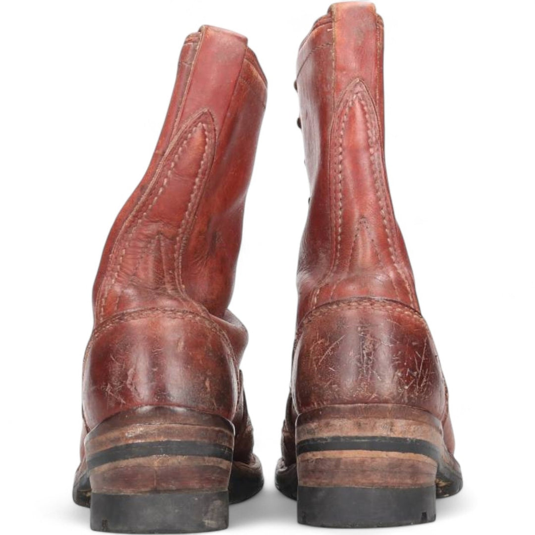 Wesco Quilted Tan Work Boots, Size 8C Men's 26.0cm genuine leather brown type Vintage Second Hand