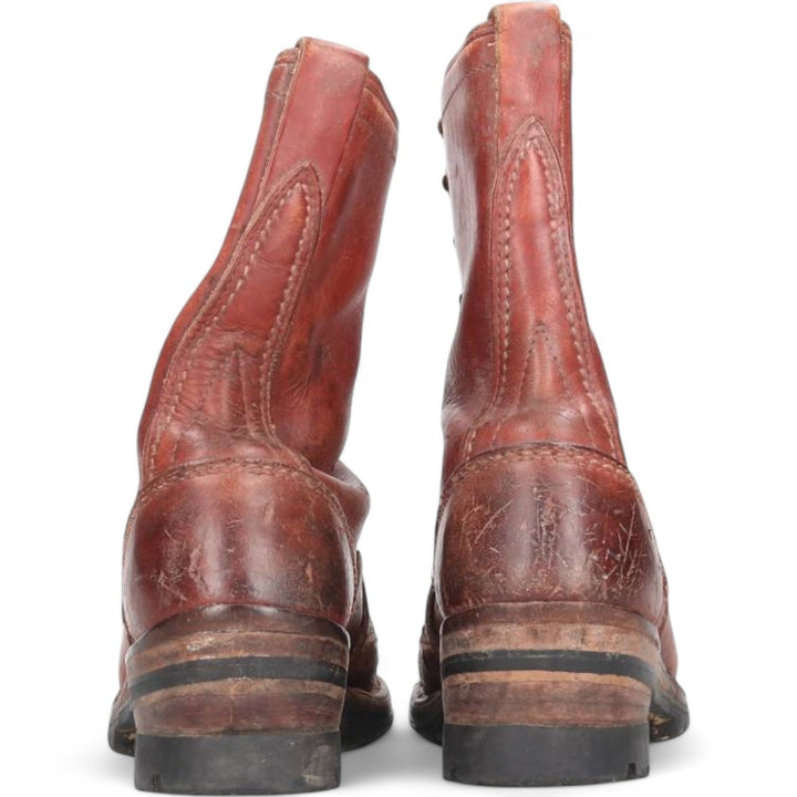 Wesco Quilted Tan Work Boots, Size 8C Men's 26.0cm genuine leather brown type Vintage Second Hand