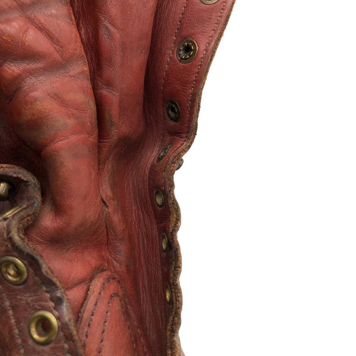 Wesco Quilted Tan Work Boots, Size 8C Men's 26.0cm genuine leather brown type Vintage Second Hand