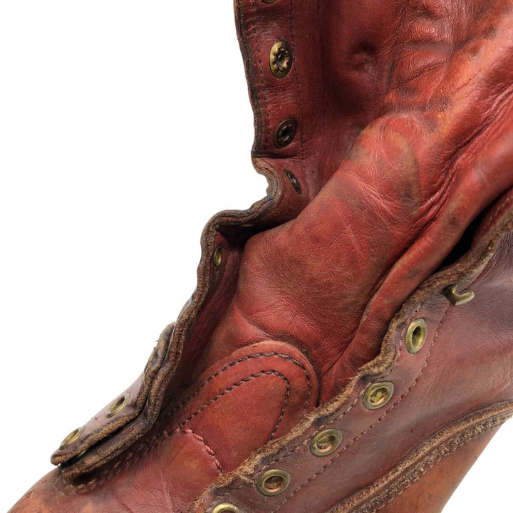 Wesco Quilted Tan Work Boots, Size 8C Men's 26.0cm genuine leather brown type Vintage Second Hand