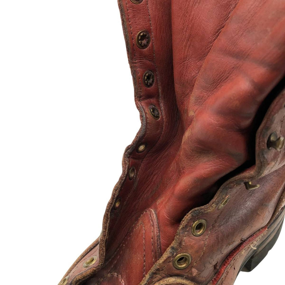 Wesco Quilted Tan Work Boots, Size 8C Men's 26.0cm genuine leather brown type Vintage Second Hand