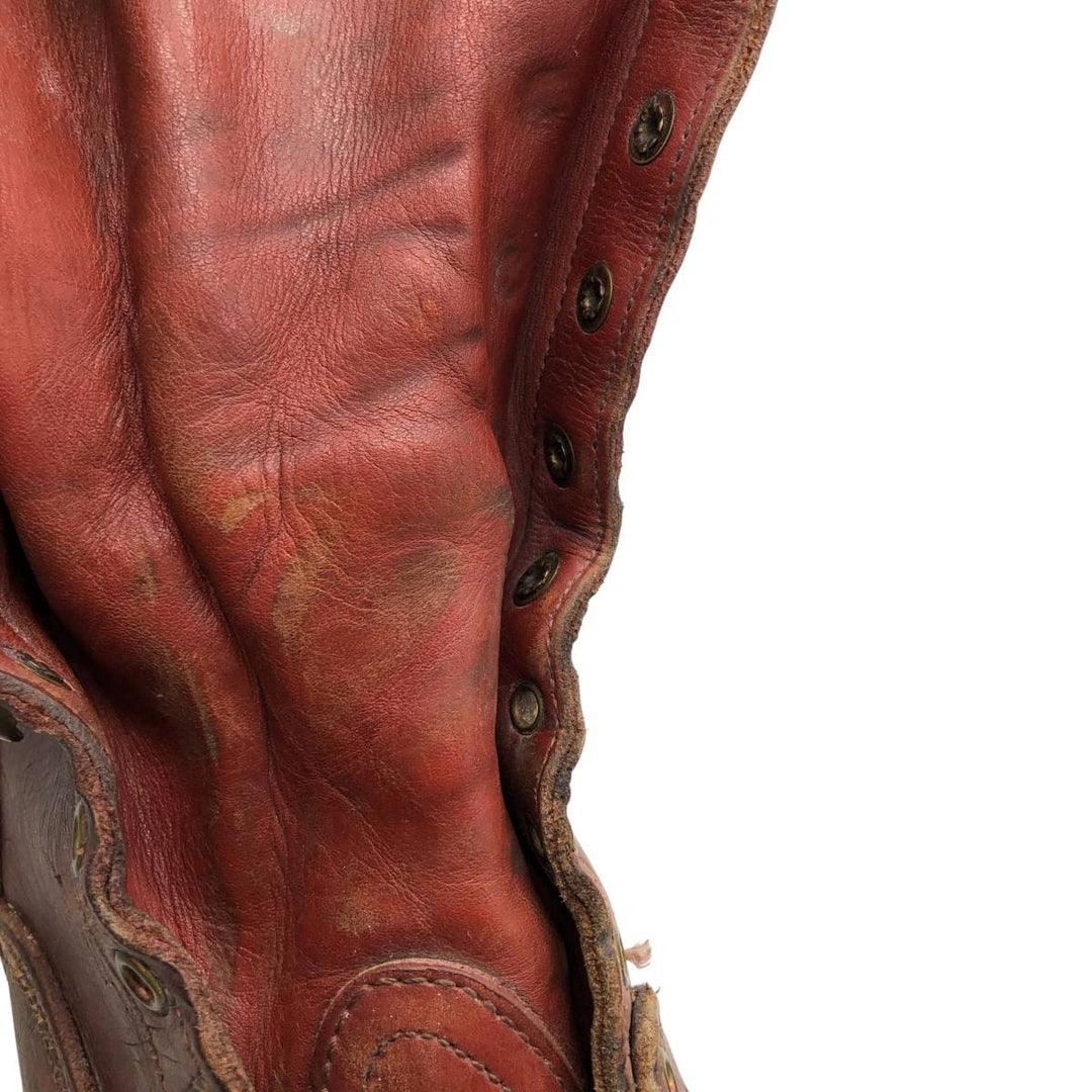 Wesco Quilted Tan Work Boots, Size 8C Men's 26.0cm genuine leather brown type Vintage Second Hand