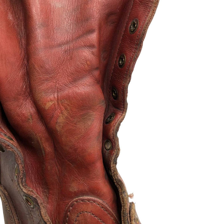 Wesco Quilted Tan Work Boots, Size 8C Men's 26.0cm genuine leather brown type Vintage Second Hand